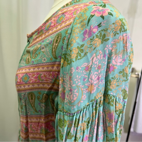 Spell & The Gypsy City Lights Sage Blouse - Picture 7 of 15